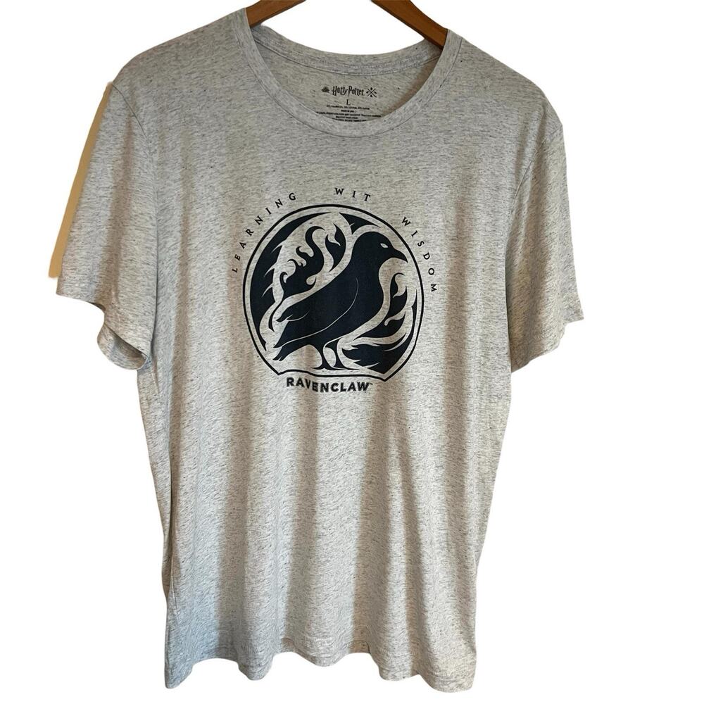 Wizarding World of Harry Potter Ravenclaw Gray Graphic Tee Shirt Adult Large